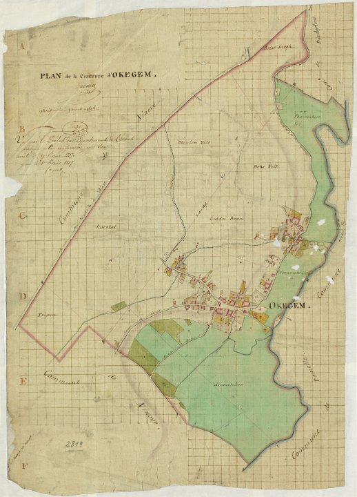 1806 - Okegem - Kadastraal verzamelplan - Dubray