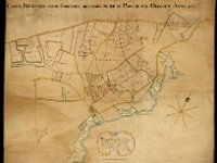 1754 (Ca.) - Caerte Figuratief vande Goederen Ghelegen onder de Prochie van Okeghem         Klik op de kaart hierboven om in te zoomen