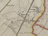 1846-1854 - Okegem  - Knipsel uit Topografische kaart - P. Vandermaelen          Klik op de kaart hierboven om in te zoomen